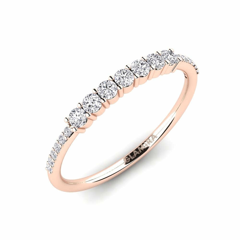 Eternity Women’s Wedding Rings GLAMIRA Botello 585 Rose Gold Diamond