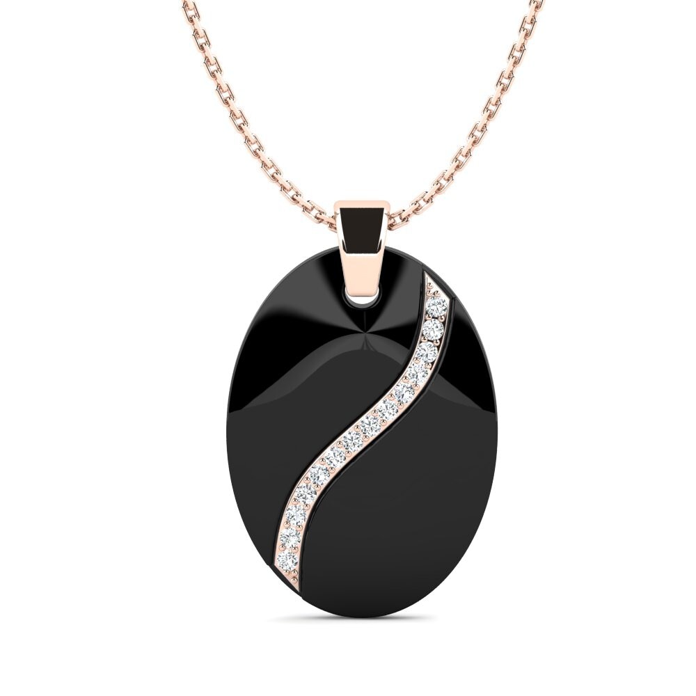 9k Oro Rosa Colgante de Mujer Bourn
