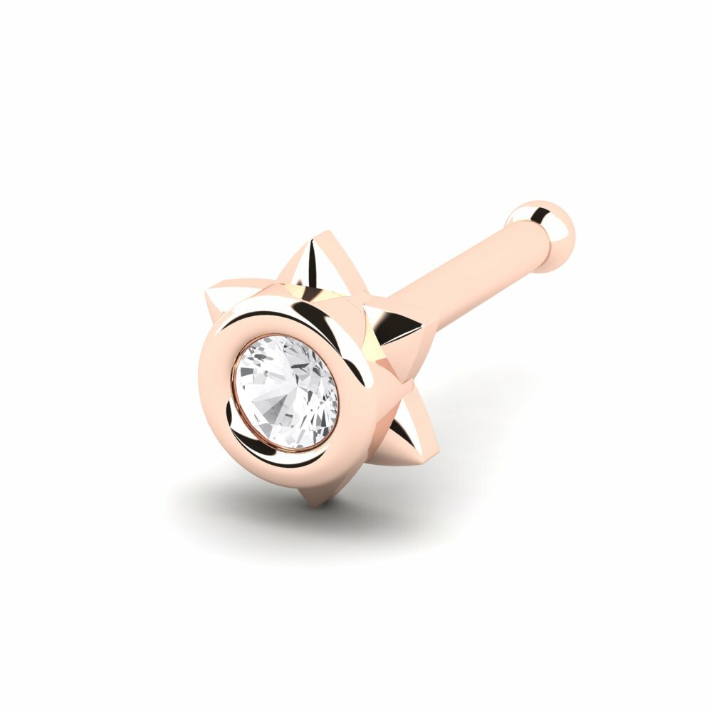 Diamant-saffier Neus Pin Boutonniere