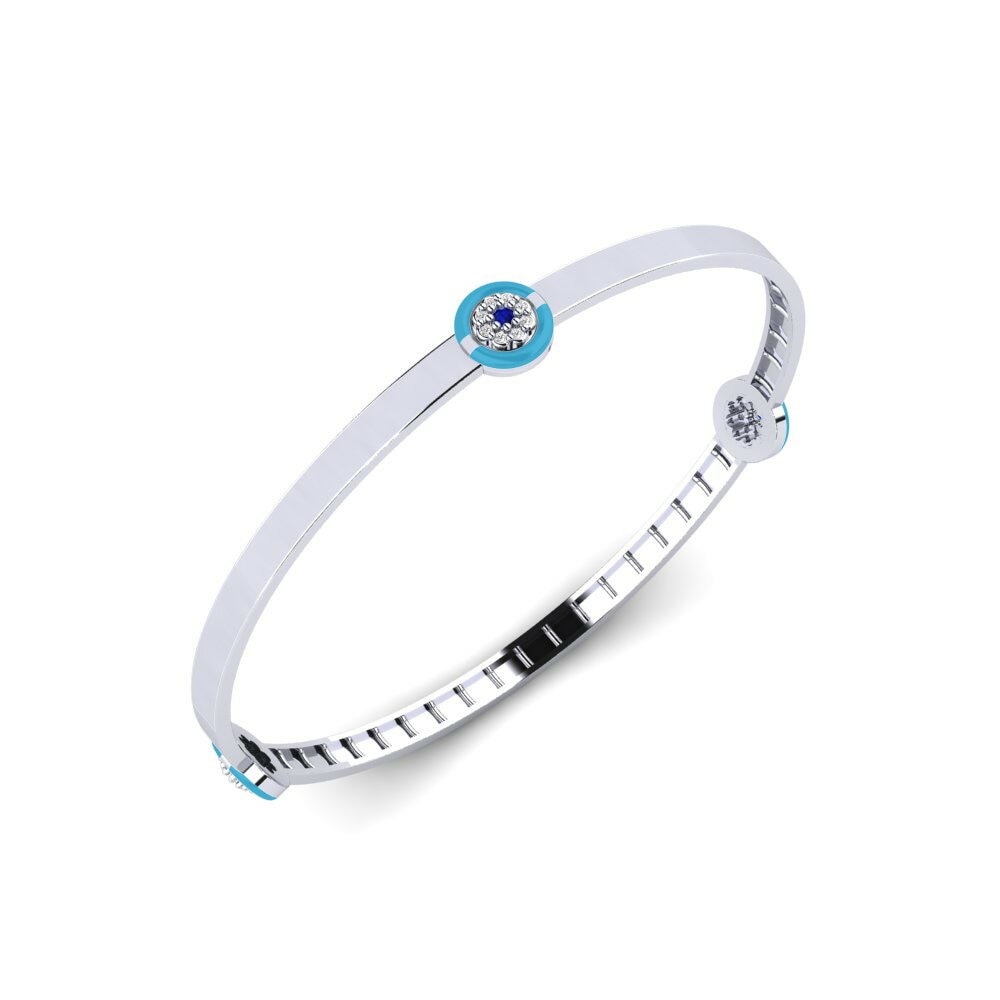 White Silver Women's Bangle Bowman