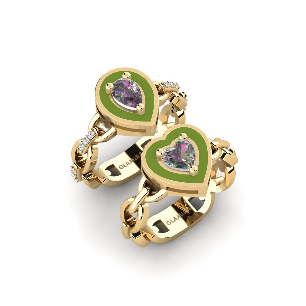 Mystic Topaz Stackable Ring Braks - SET