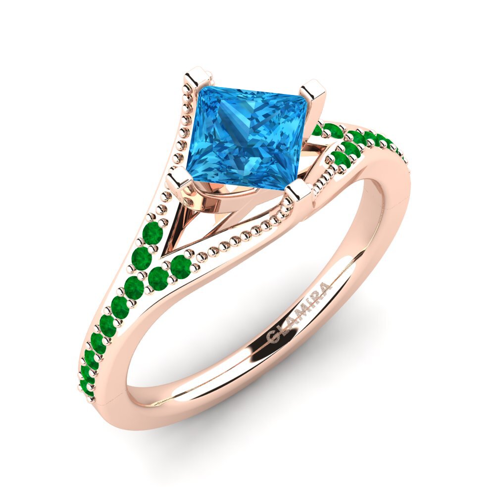 14ct Rose Gold Engagement Ring Brambles