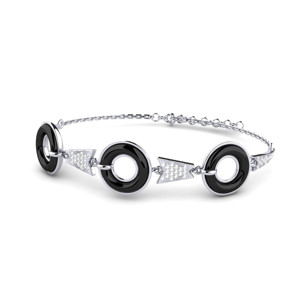 Paladio Zafiro blanco Pulsera de Mujer Brame