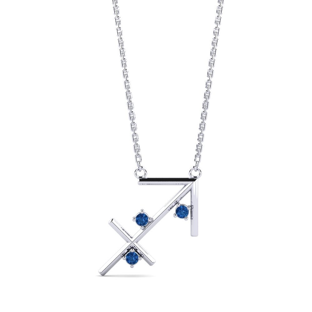 Tmavě modrý zirkon Dámský náhrdelník Brandie - Sagittarius