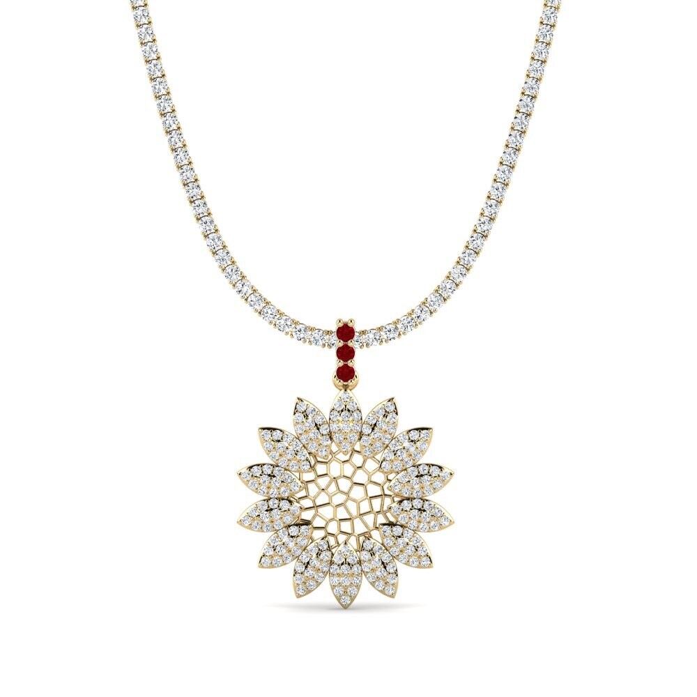 Red Zirconia Tennis Braze
