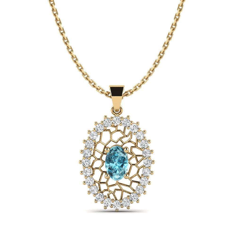 Blue Zircon Women's Pendant Brebieres