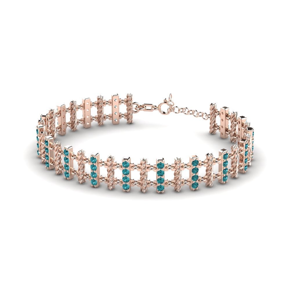 Blue Diamond Women's Bracelet Breton