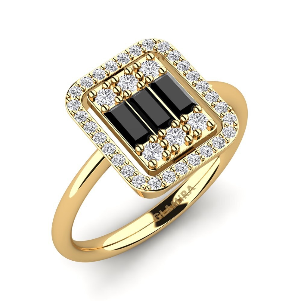 Black Onyx Engagement Ring Brevier