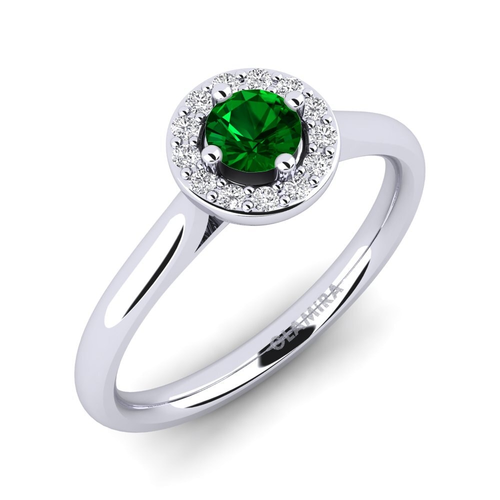 Circonita Verde Anillo de compromiso Brianna 0.25 crt