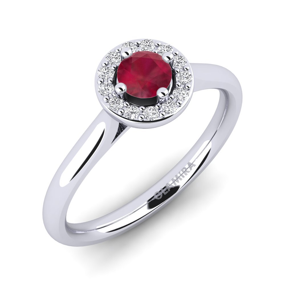 Rubis Bague de fiançailles Brianna 0.25 crt