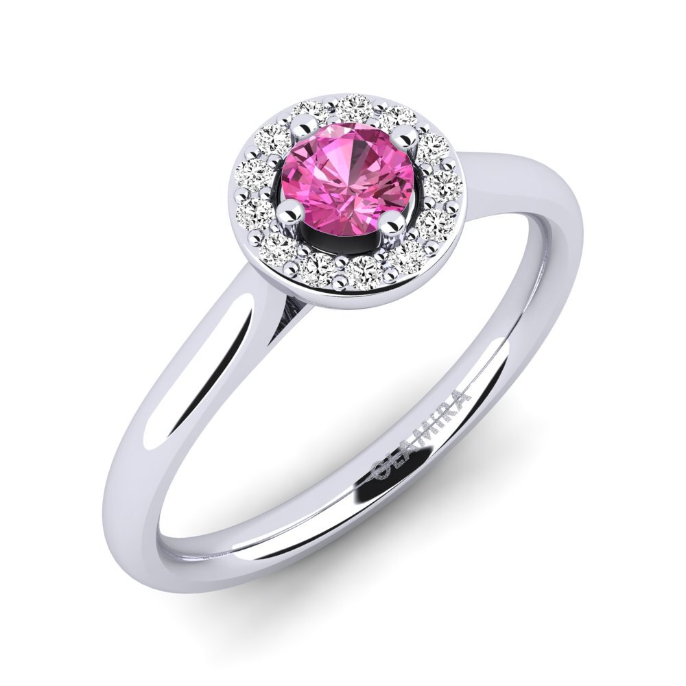 Topaze Rose Bague de fiançailles Brianna 0.25 crt