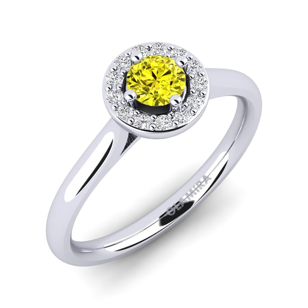 Diamante Amarillo Anillo de compromiso Brianna 0.25 crt