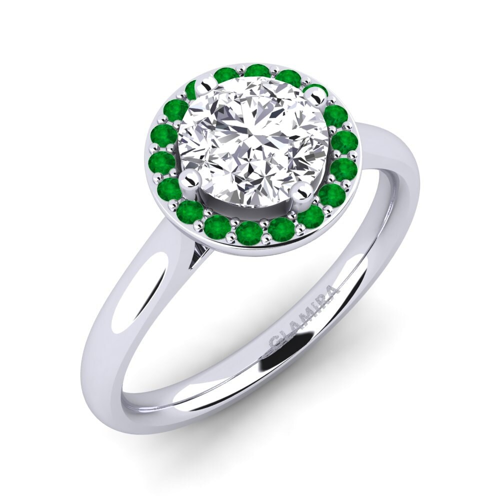 9ct White Gold Round Diamond Engagement Ring Brianna crt