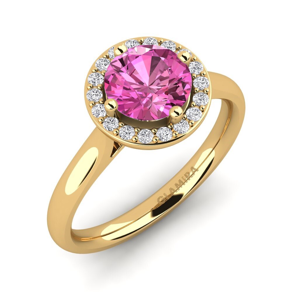 Pink Topaz Engagement Ring Brianna 1.0 crt