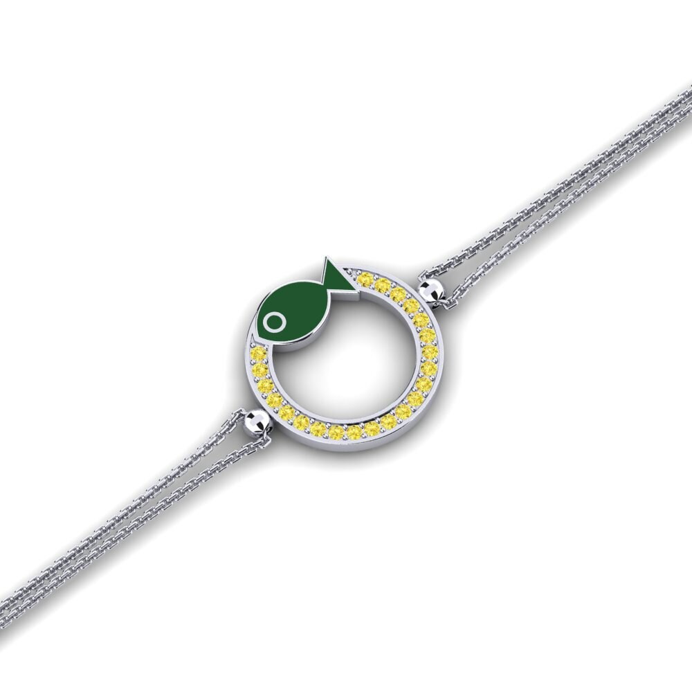 Yellow Sapphire Women's Bracelet Briansore