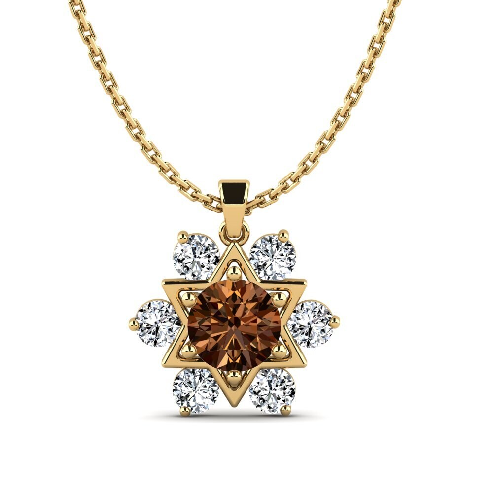 Brown Diamond Women's Pendant Bricesz