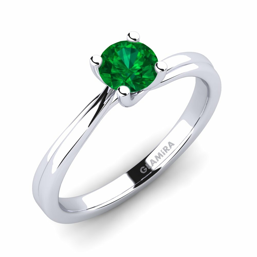 Emerald (Lab Created) Engagement Ring Bridal Choice