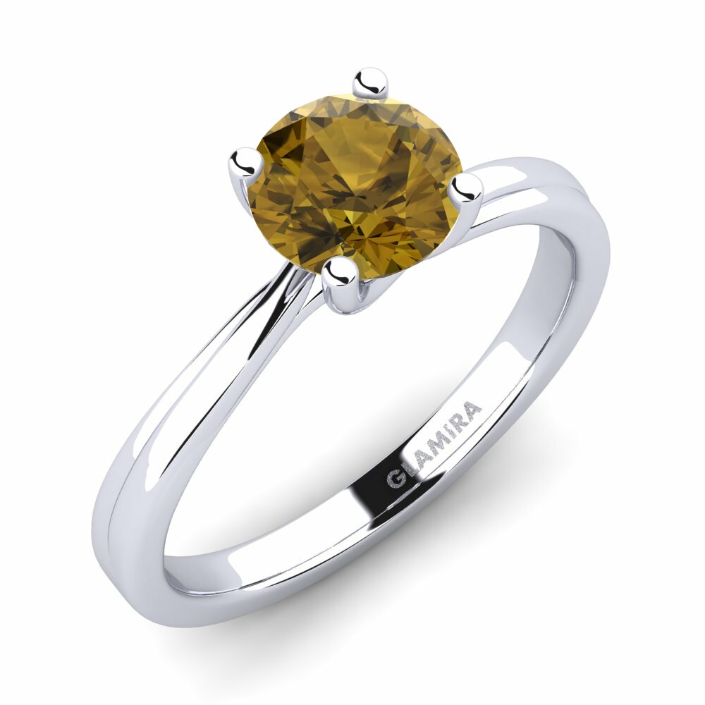 Bruine zirkoon Verlovingsring Bridal Choice 1.0crt