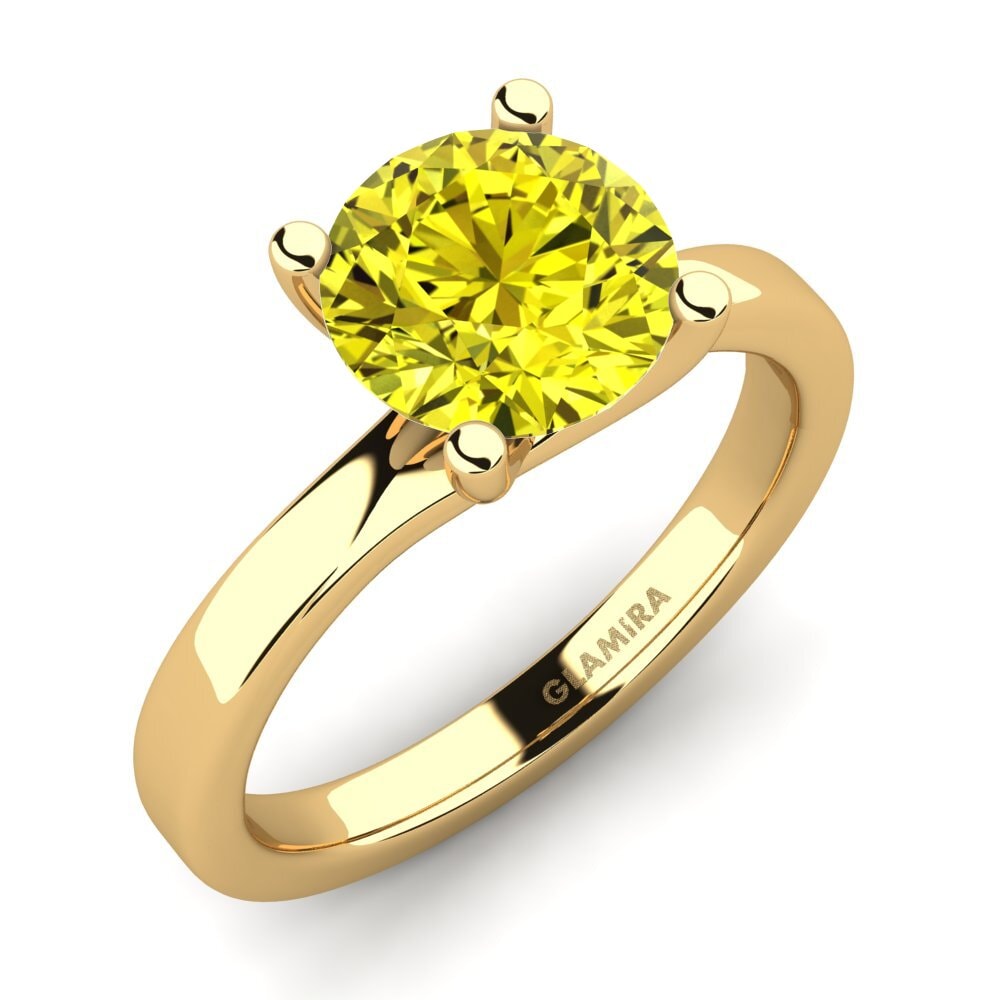 18k Oro Amarillo Anillo de compromiso Bridal Choice 2.0crt