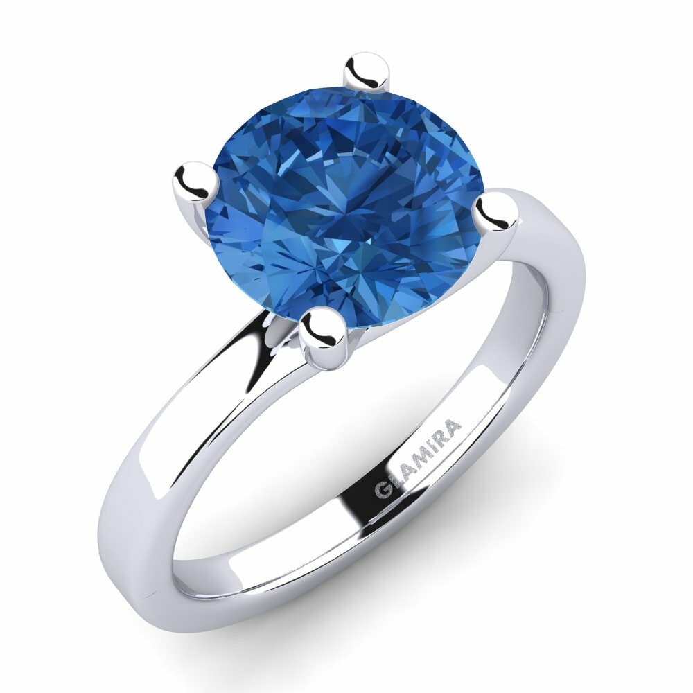 Donker Blauwe Zirkoon Verlovingsring Bridal Choice 3.0crt