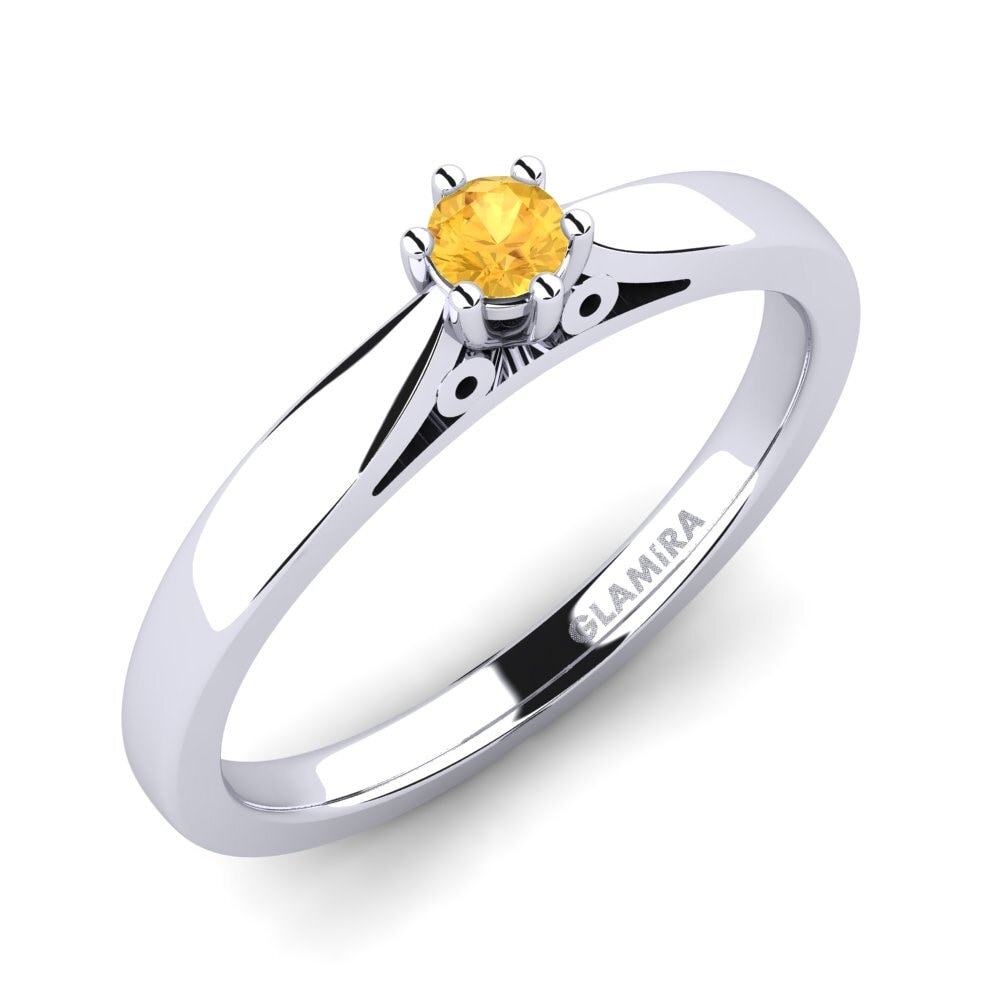 Citrino Anillo de compromiso Bridal Glory 0.1crt