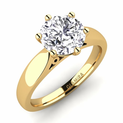 Anillo Bridal Glory 2.0crt Oro Amarillo 585 & Diamante
