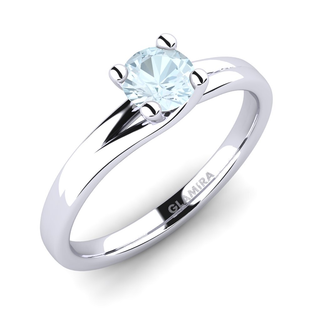 Akwamaryn Pierścionek zaręczynowy Bridal Heaven 0.5crt