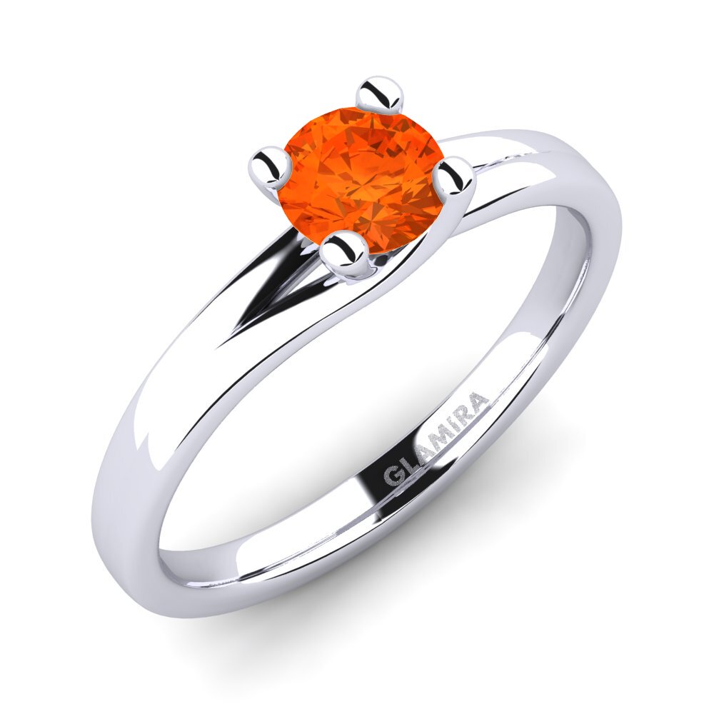Fire-Opal Engagement Ring Bridal Heaven 0.5crt