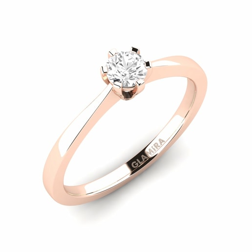 Ring Bridal Rise 585 Rose Gold & White Sapphire