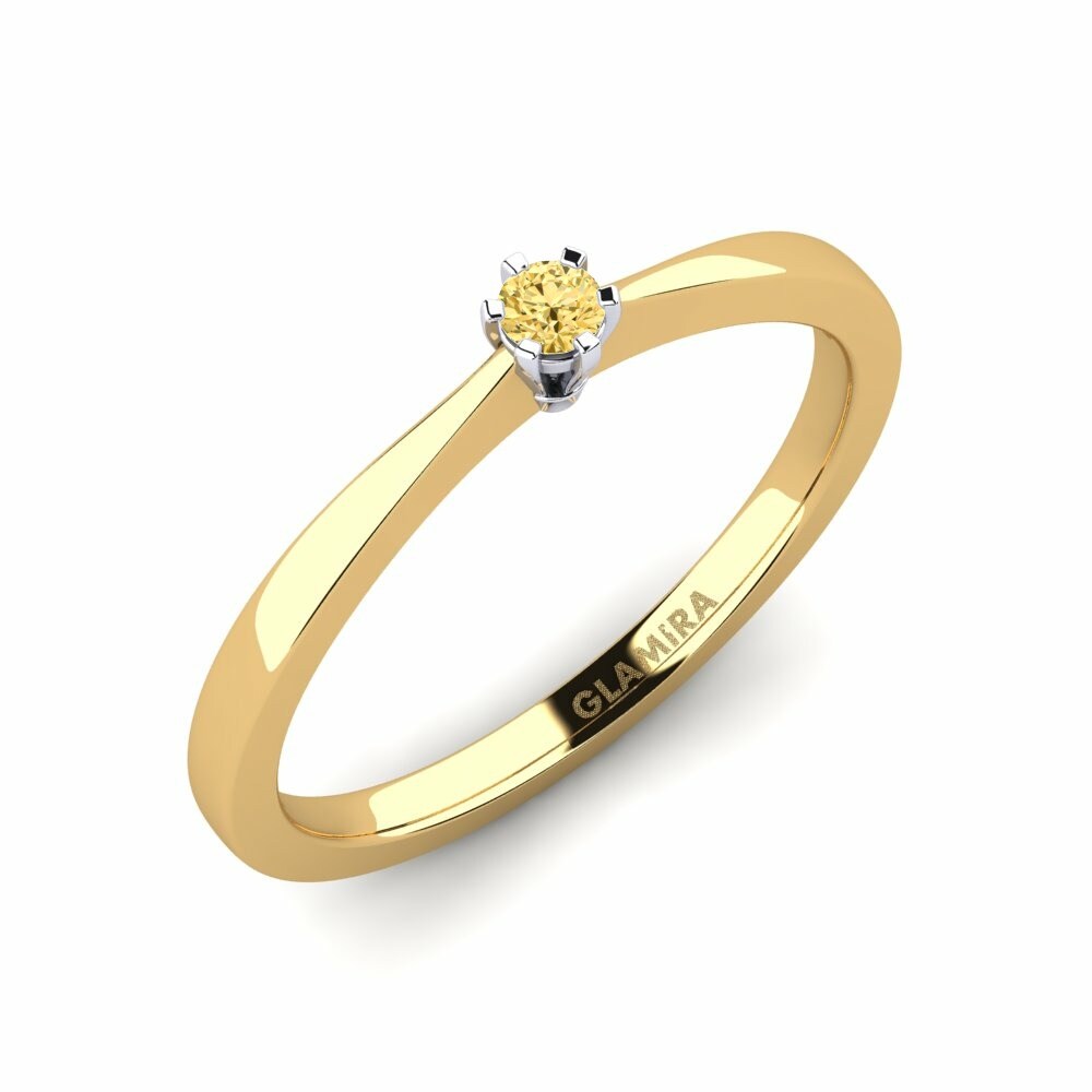Verlobungsringe Bridal Rise 0.05crt 585 Gelb & Weißgold