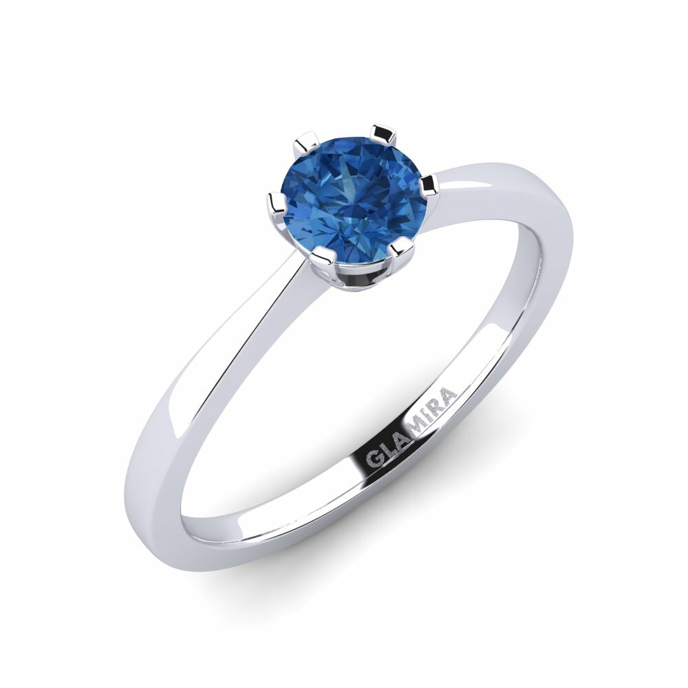 Swarovski Donkerblauw Verlovingsring Bridal Rise 0.5crt