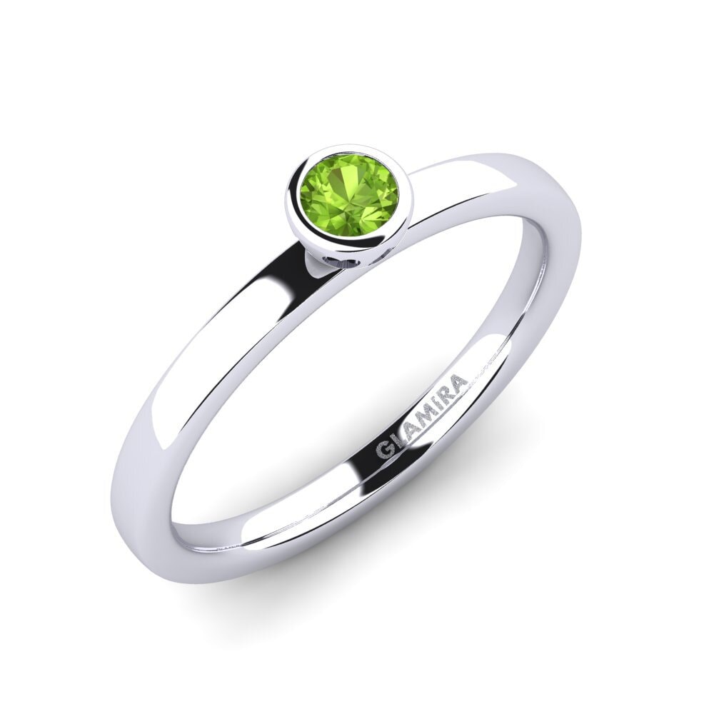 Peridot Engagement Ring Bridal Passion 0.16 crt