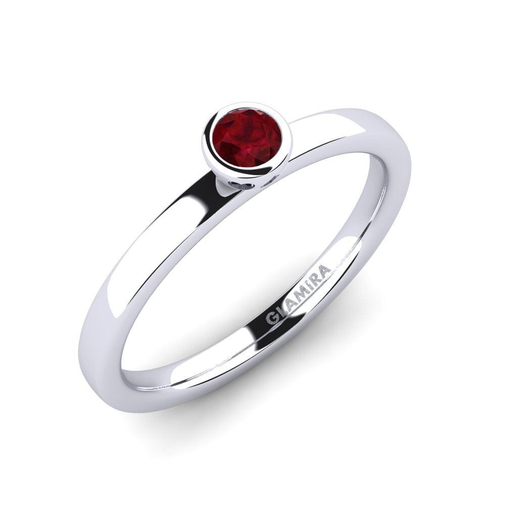 Ruby Engagement Ring Bridal Passion 0.16 crt