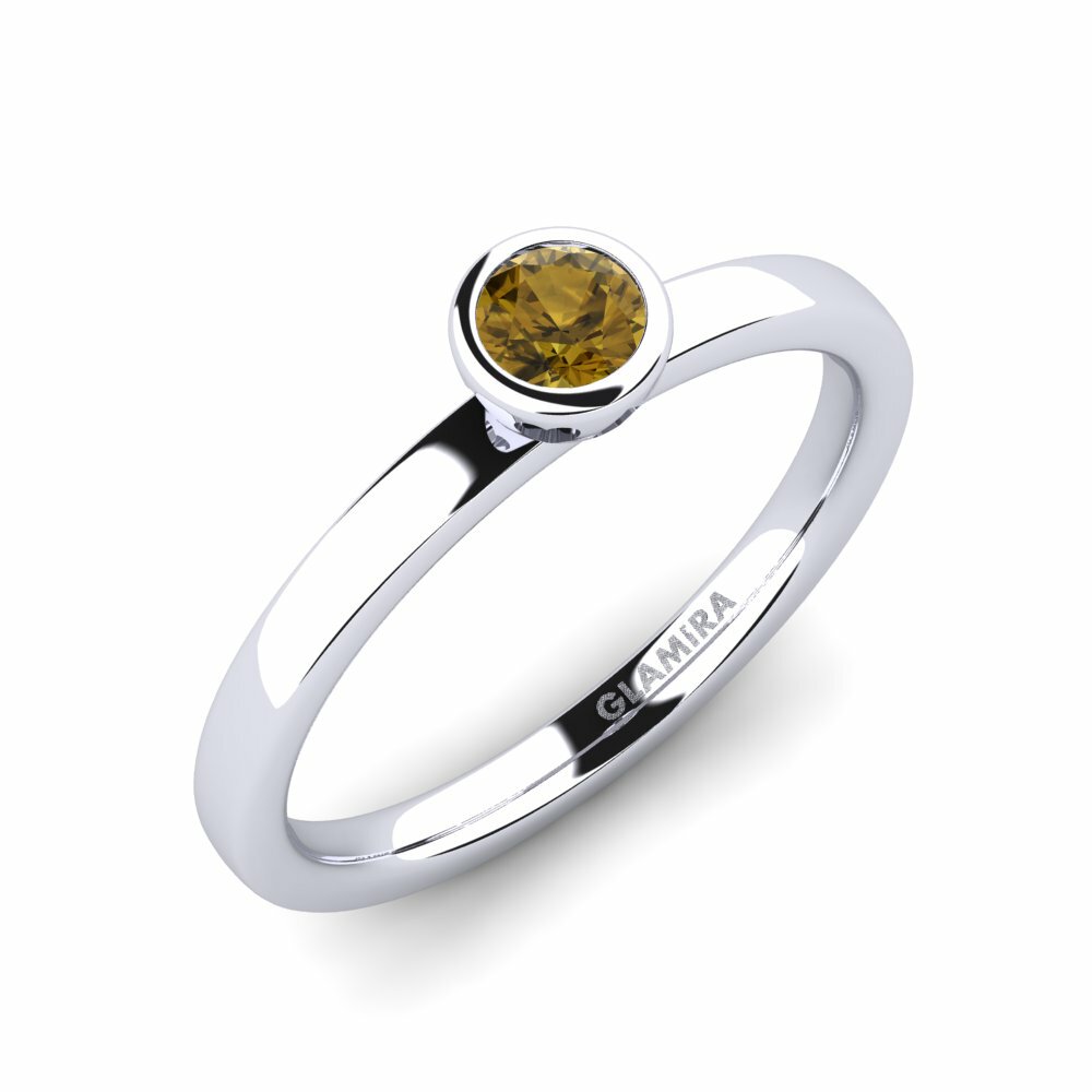 Bruine zirkoon Verlovingsring Bridal Passion 0.25crt
