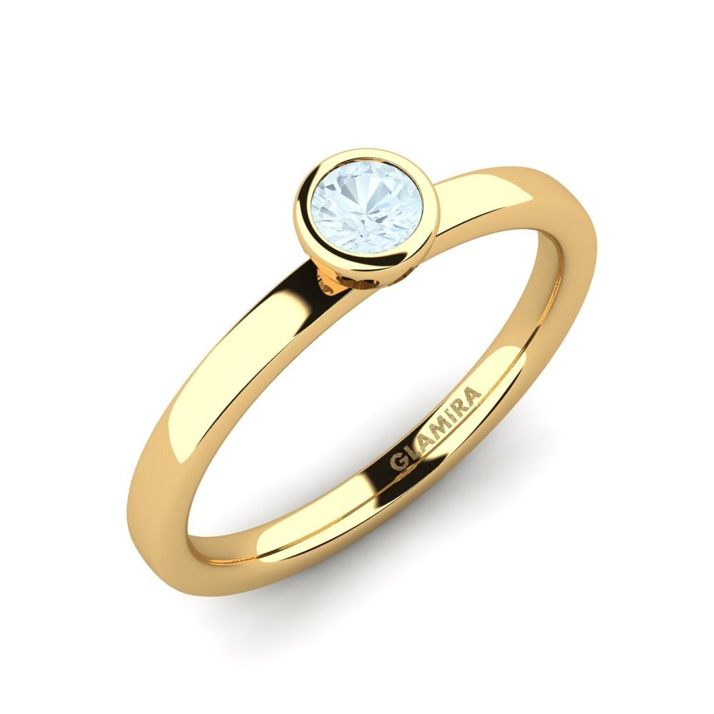 14ct Yellow Gold Engagement Ring Bridal Passion 0.25 crt