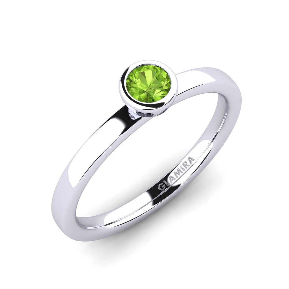 Peridot Engagement Ring Bridal Passion 0.25 crt