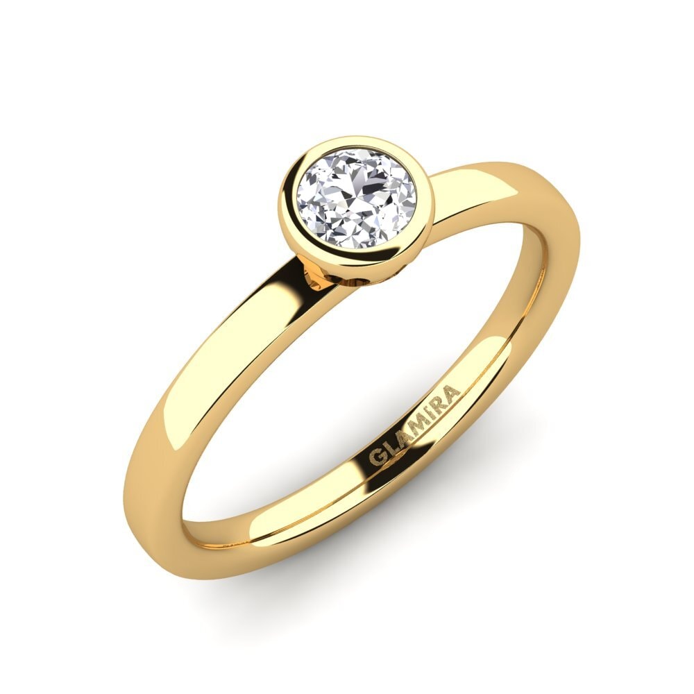 14ct Yellow Gold Engagement Ring Bridal Passion