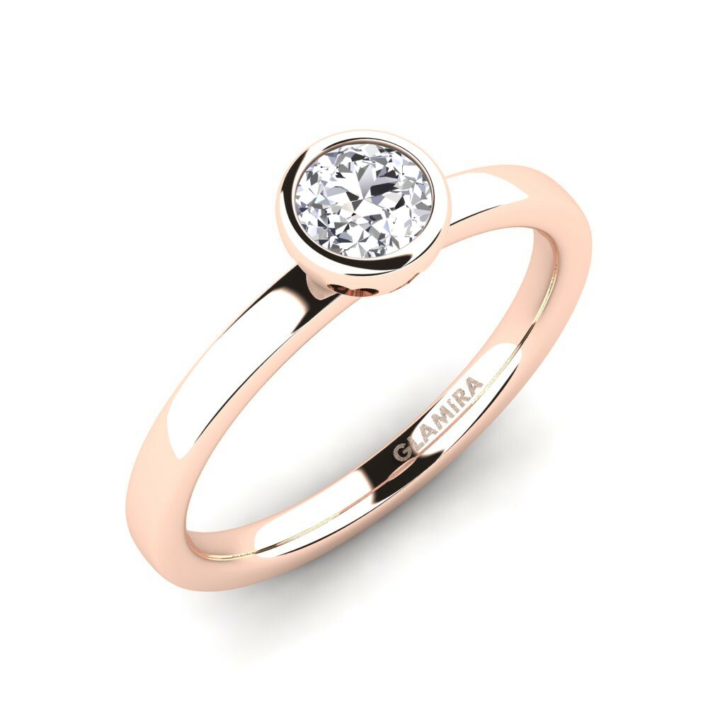 0.5 Carat Diamond 14k Rose Gold Engagement Ring Bridal Passion 0.5 crt