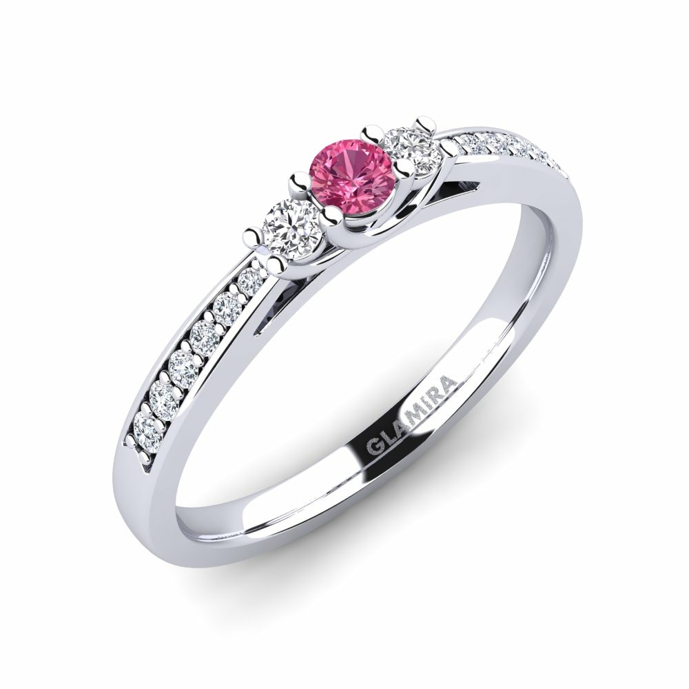 Pink Tourmaline Engagement Ring Brielle