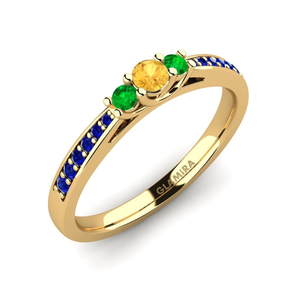 18k Yellow Gold Engagement Ring Brielle