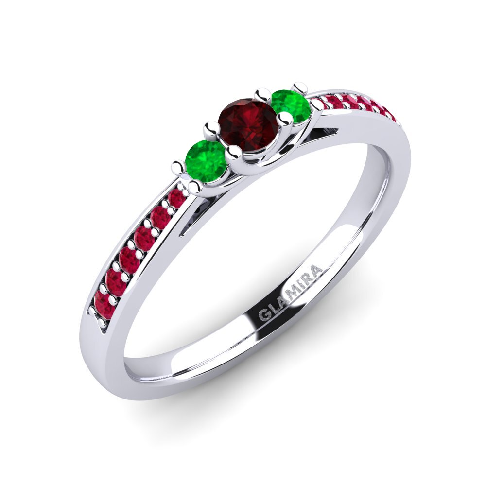 Granate Anillo de compromiso Brielle