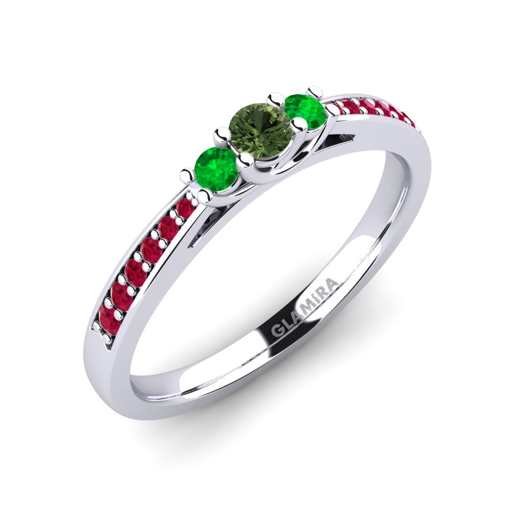 Green Sapphire Engagement Ring Brielle