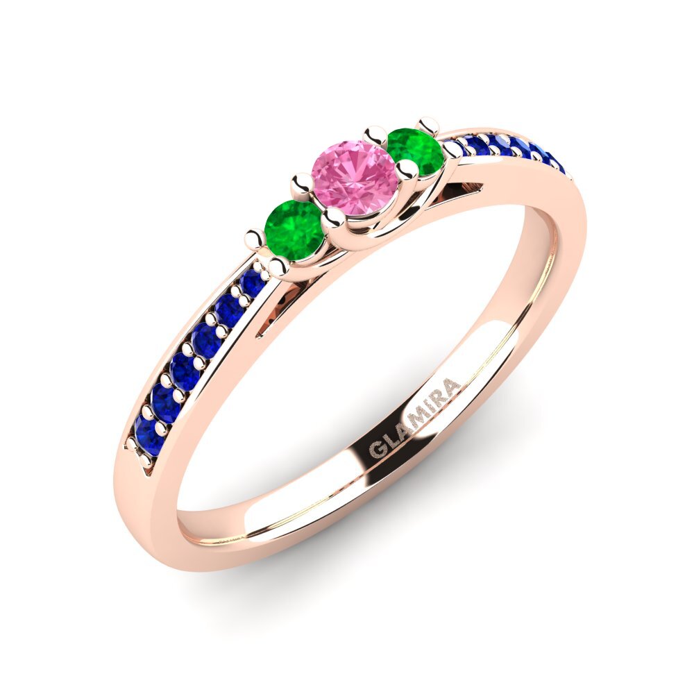 18k Oro Rosa Anillo de compromiso Brielle
