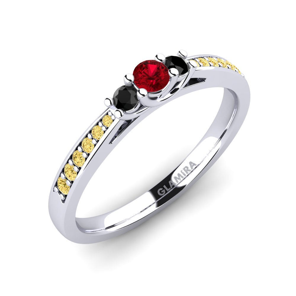 Circonita Roja Anillo de compromiso Brielle