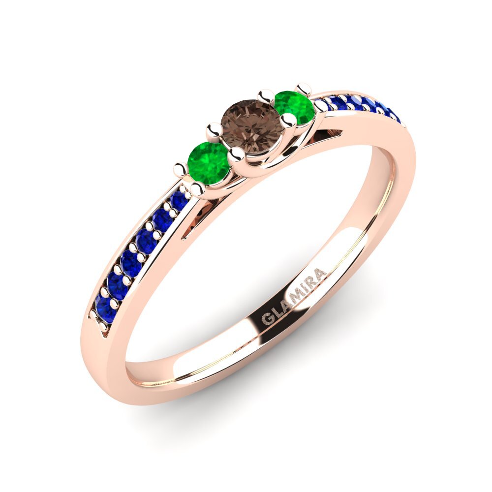 18K Rose Gold Engagement Ring Brielle