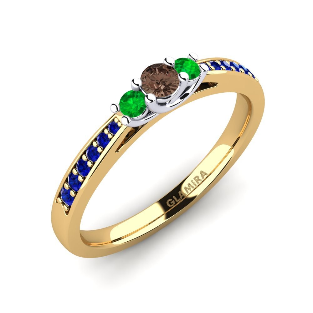 14ct Yellow / White Gold Engagement Ring Brielle