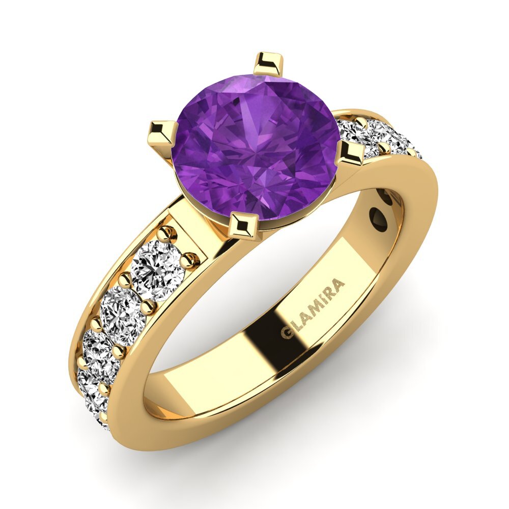 Amethyst Engagement Ring Brigida 2crt