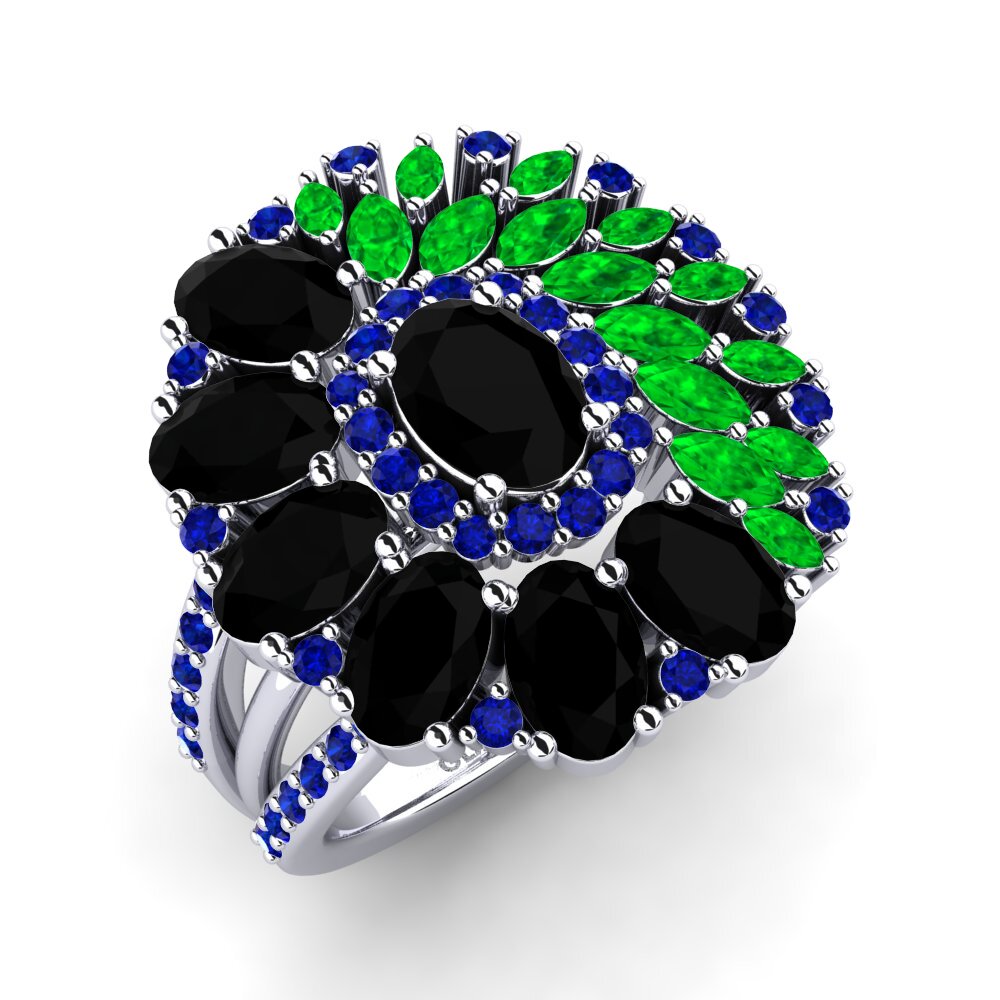 Black Sapphire Ring Britta
