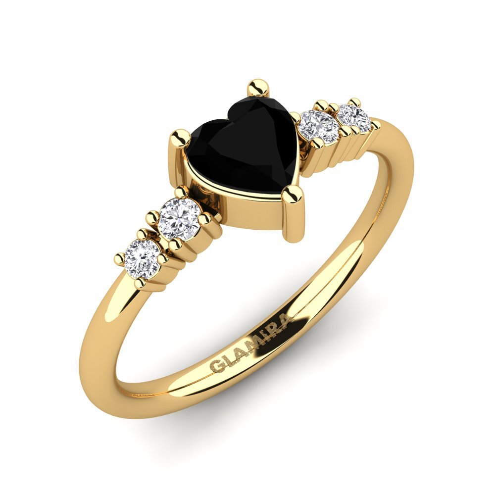 Black Onyx Engagement Ring Brittany
