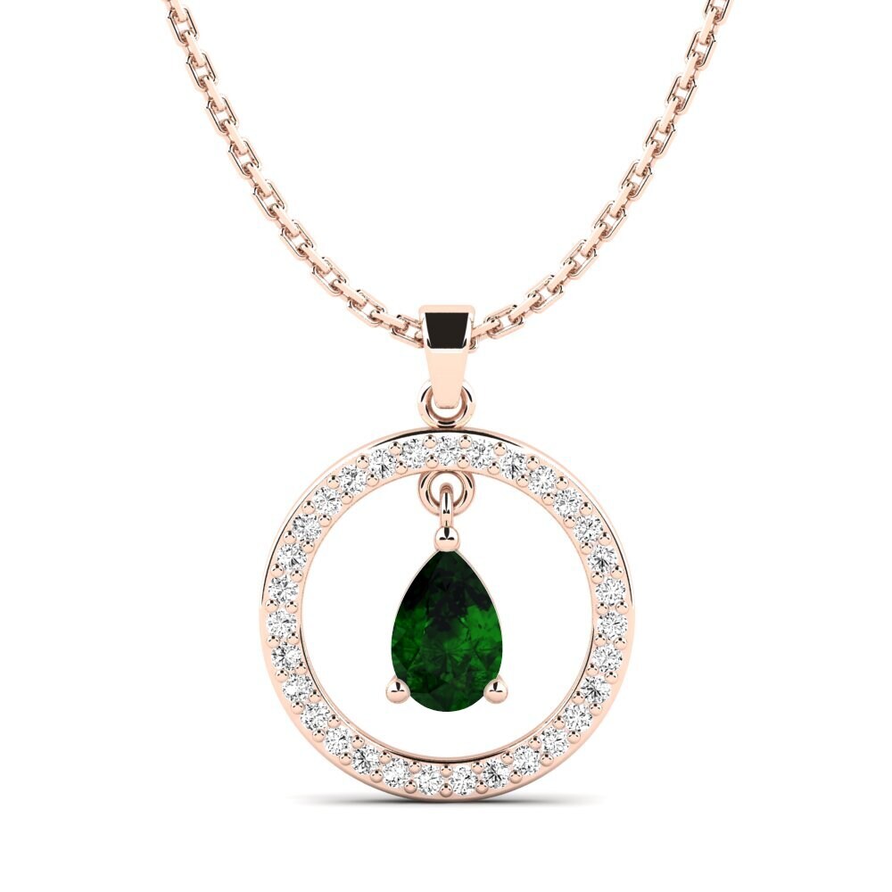 Green Tourmaline Women's Pendant Broen